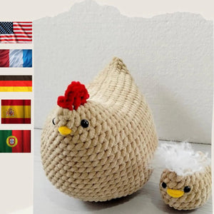 Mama and Baby Chicken CROCHET Tutorial PDF Pattern