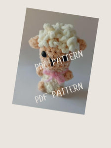 Sheep Crochet Amigurumi Pattern PDF in 5 Languages US English, German, Spanish, French & Portuguese, Farm Animal Crochet Pattern